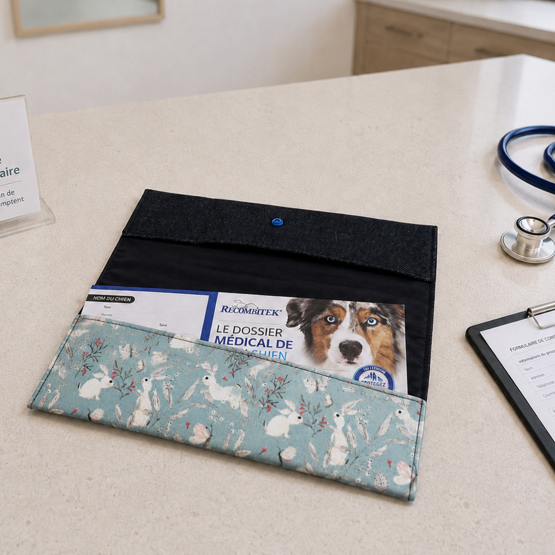 Protège carnet de vaccination Lolikö Lapins