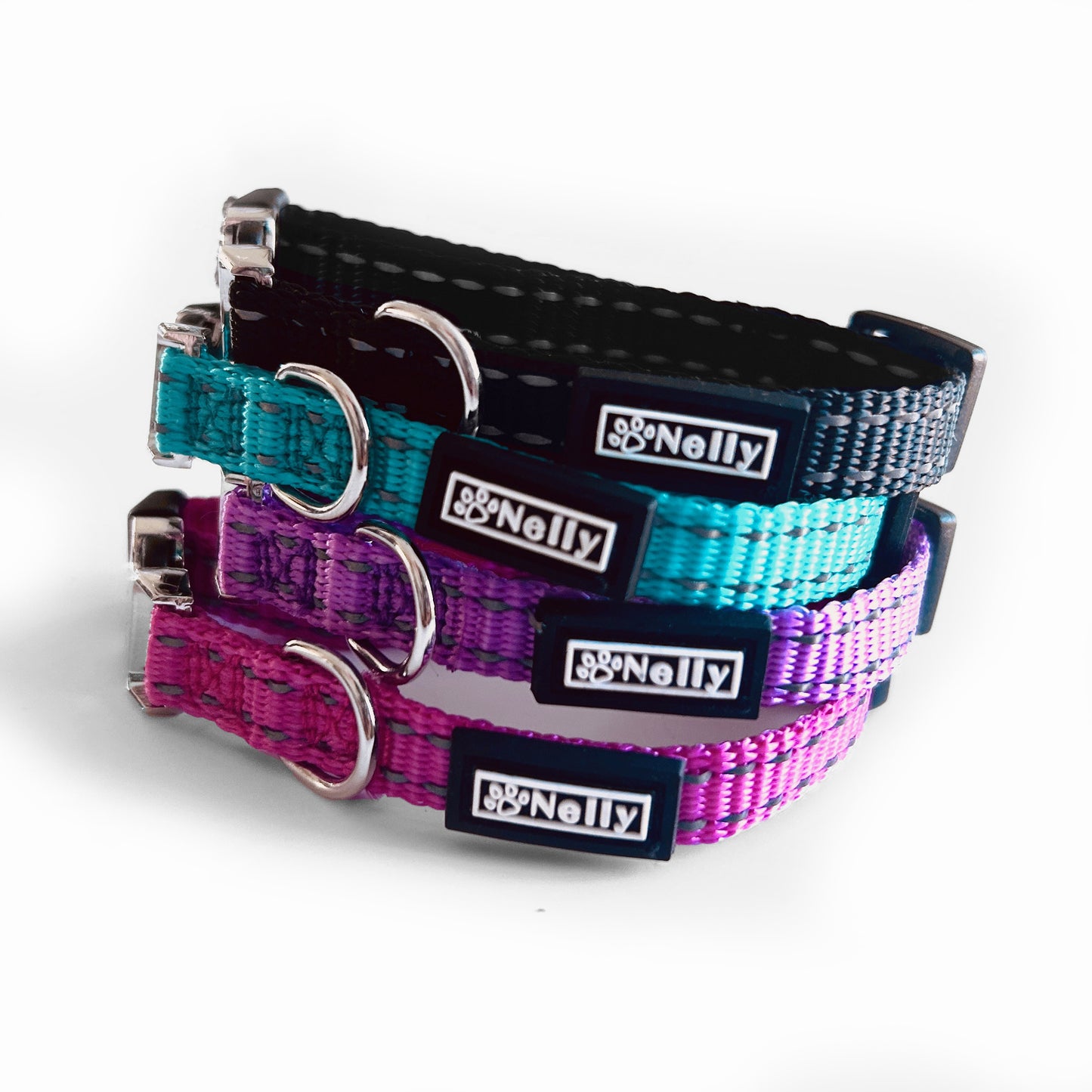 Collier réfléchissant pour chien noir