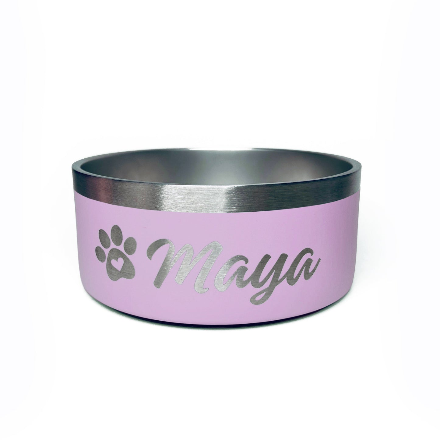 Gamelle personnalisée pour chien et chat lilas