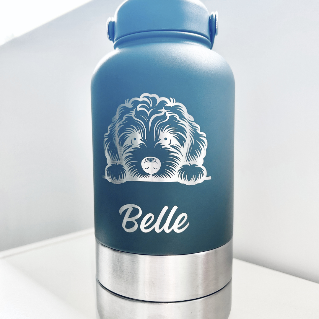 Bouteille de voyage Nelly & Cie 3-en-1 grise