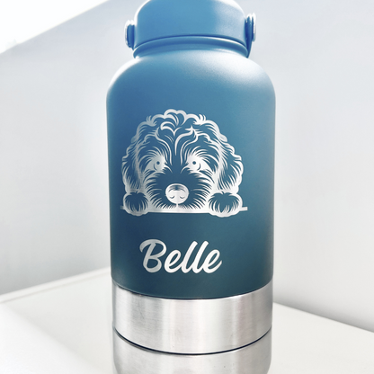 Bouteille de voyage Nelly & Cie 3-en-1 grise