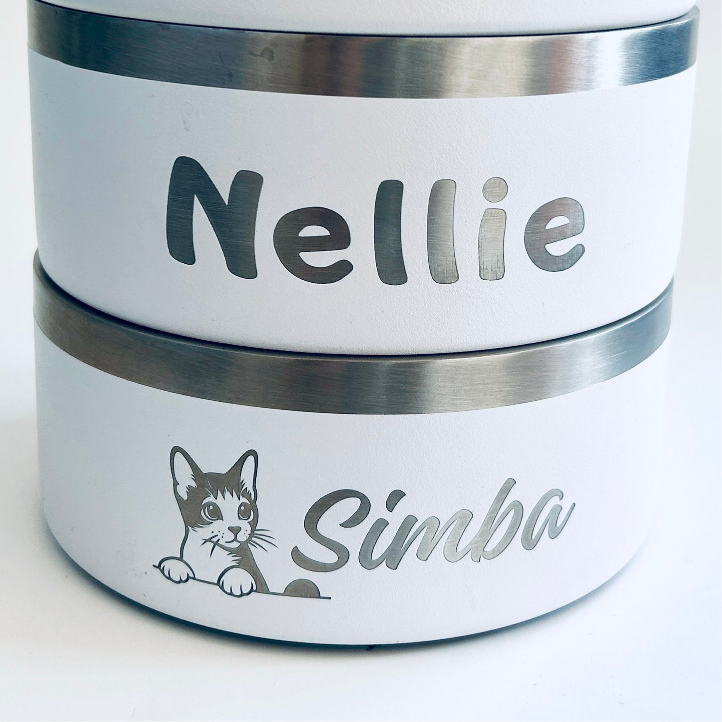 Bols 2 tasses pour chats ou petits chiens tels quels