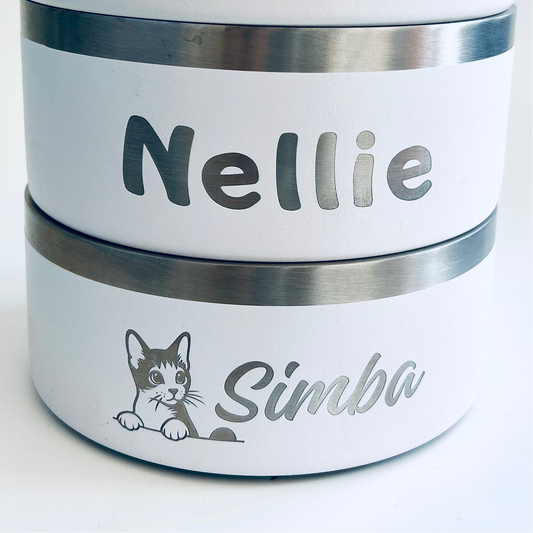 Bols 2 tasses pour chats ou petits chiens tels quels