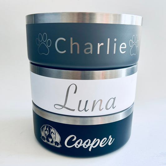 Bols 4 tasses pour chiens moyens tels quels