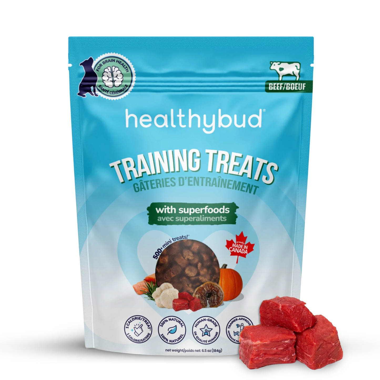 Mini Gâteries d'Entraînement (Boeuf)