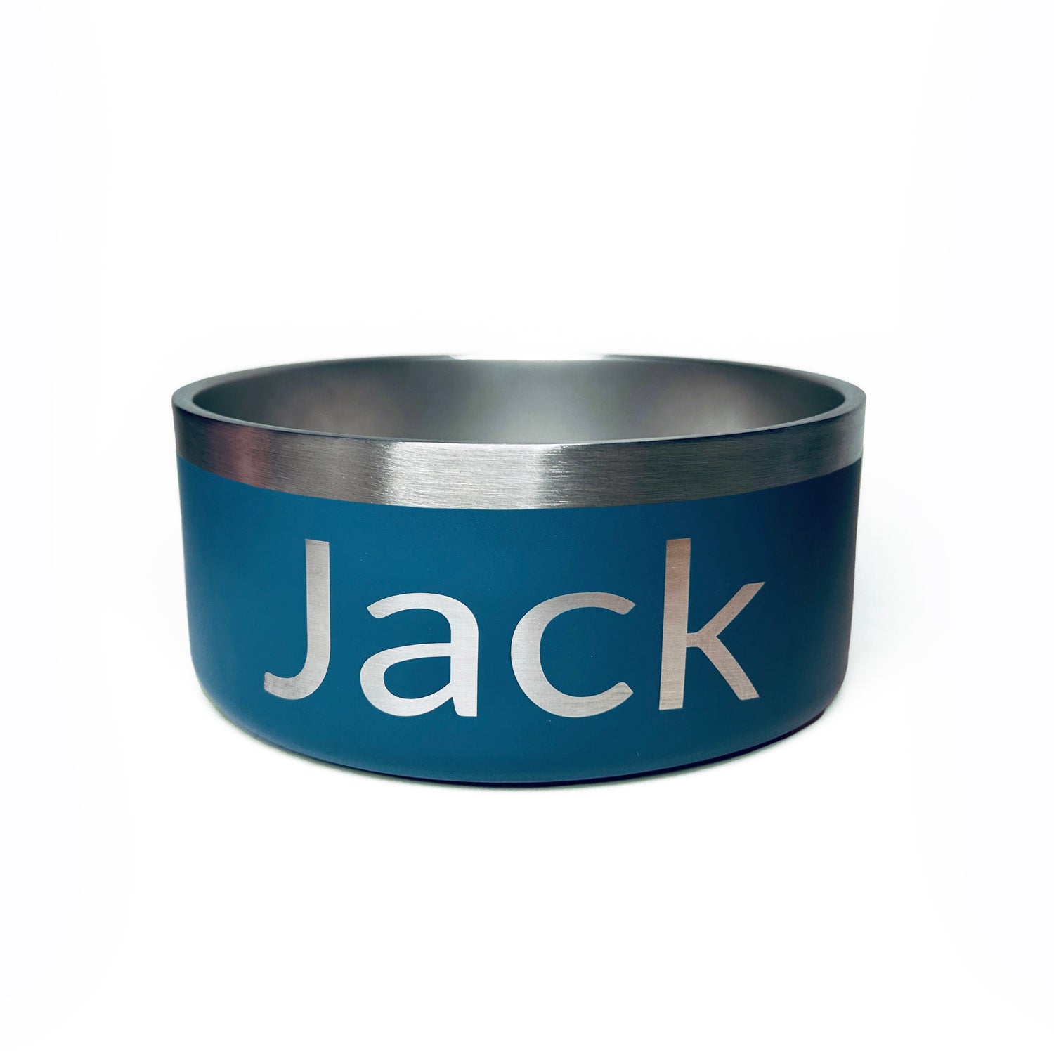 Gamelle personnalisée pour chien et chat sarcelle