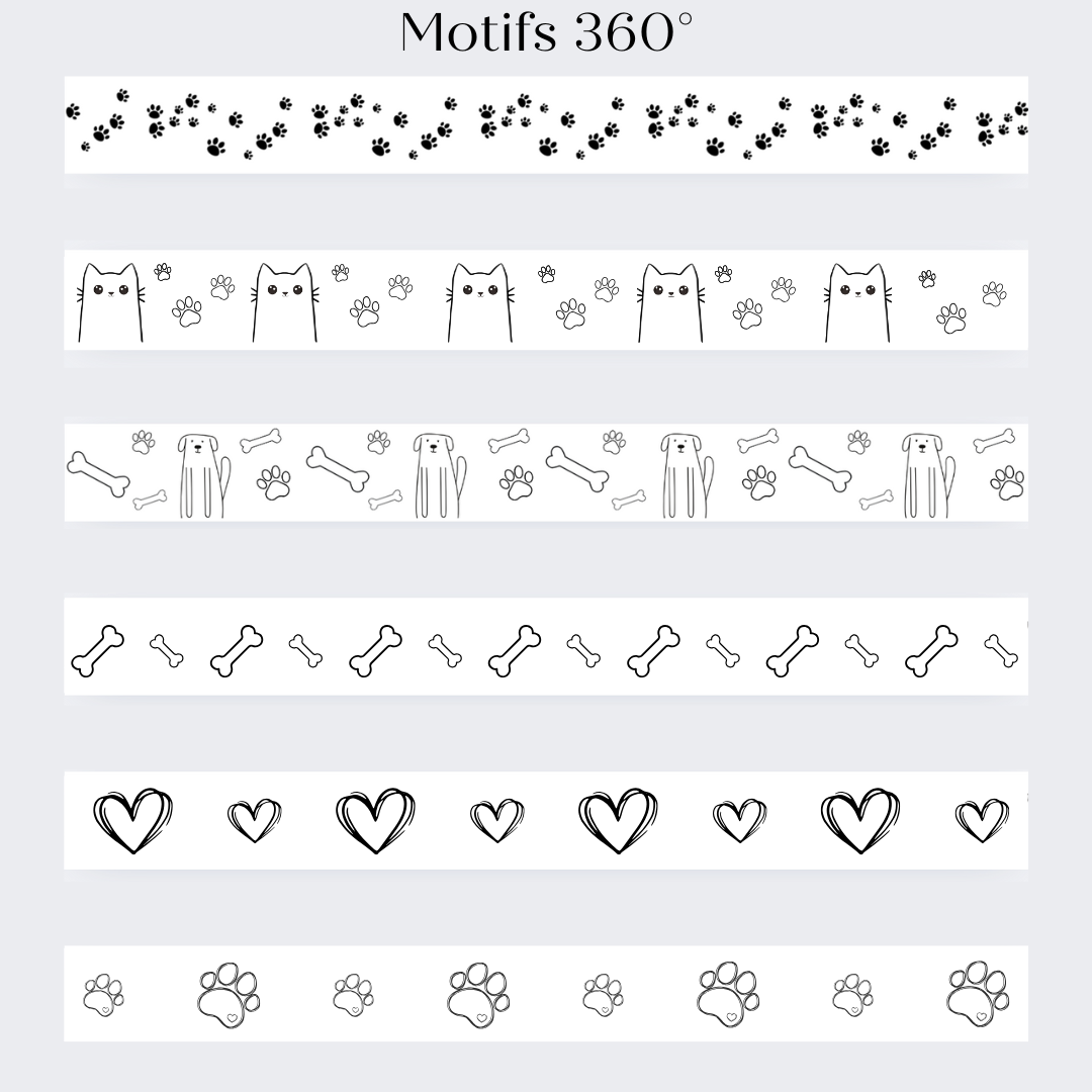 Gamelle personnalisée pour chien et chat blanc