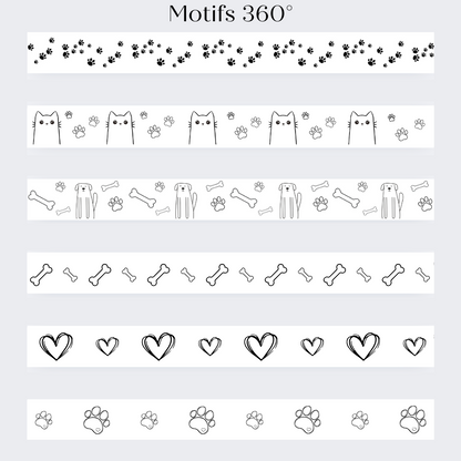 Gamelle personnalisée pour chien et chat blanc