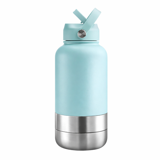 Bouteille de voyage Nelly & Cie 3-en-1 Turquoise