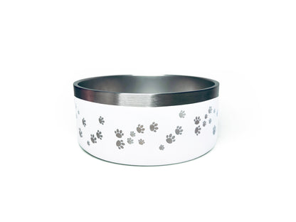 Gamelle 360° pour chien et chat blanche