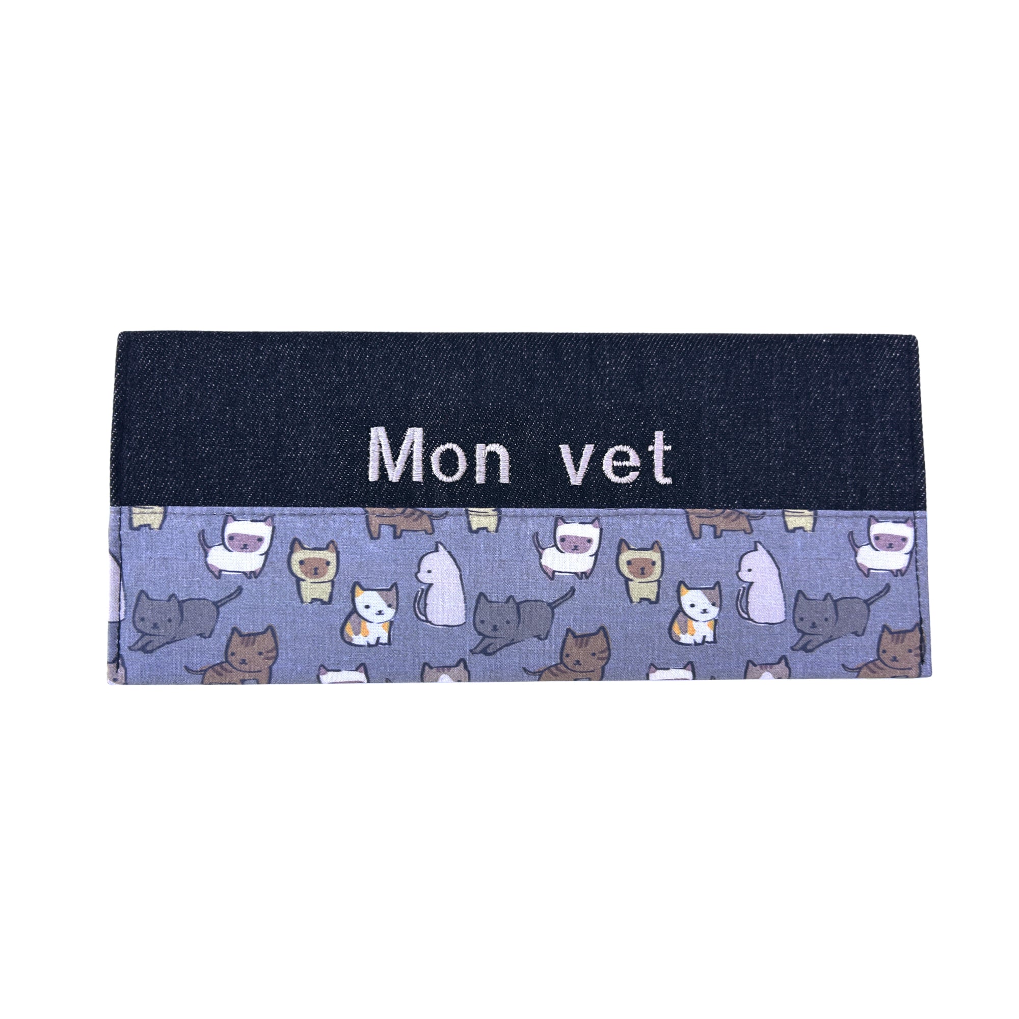 Protège carnet de vaccination Lolikö Chat gris