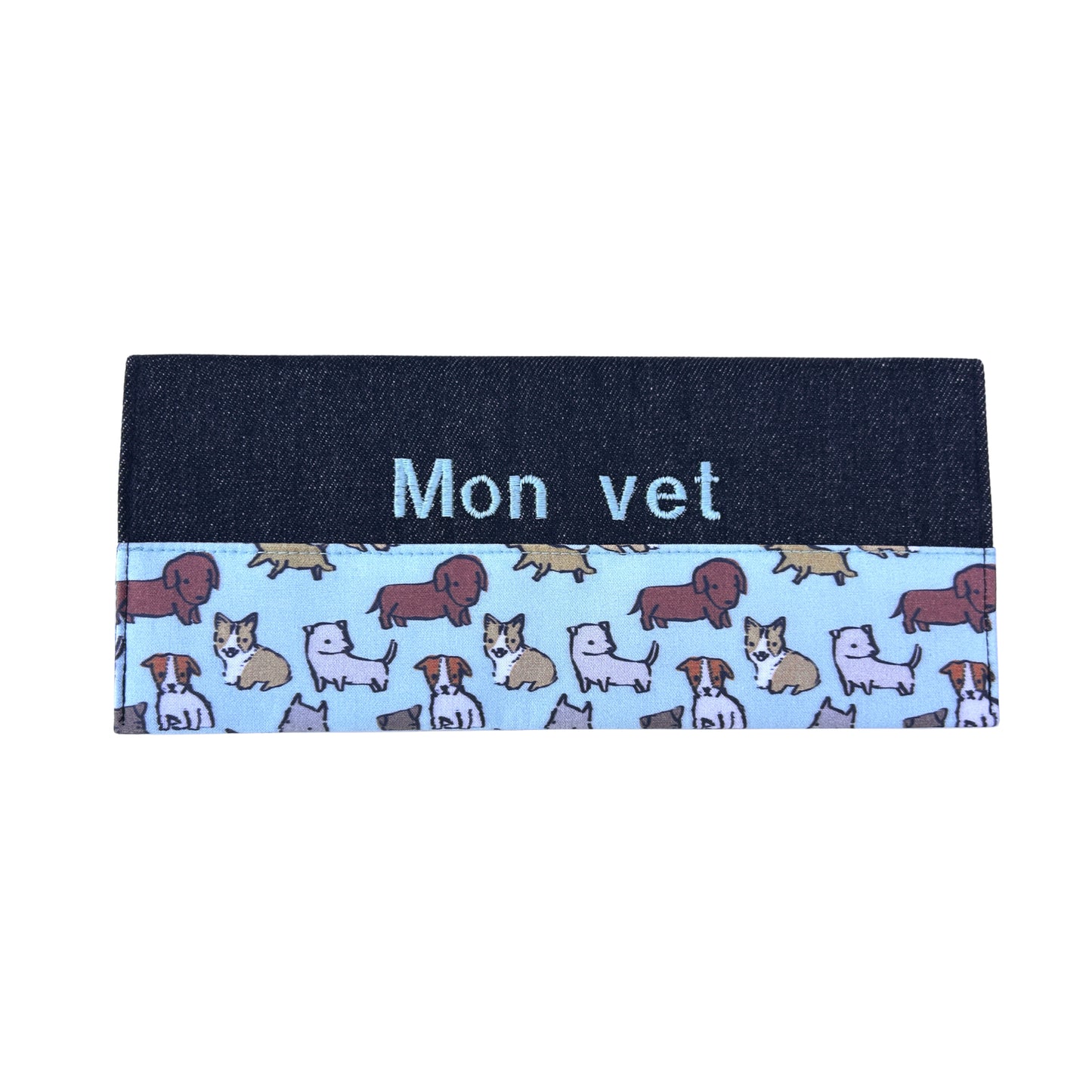 Protège carnet de vaccination Lolikö Chien bleu