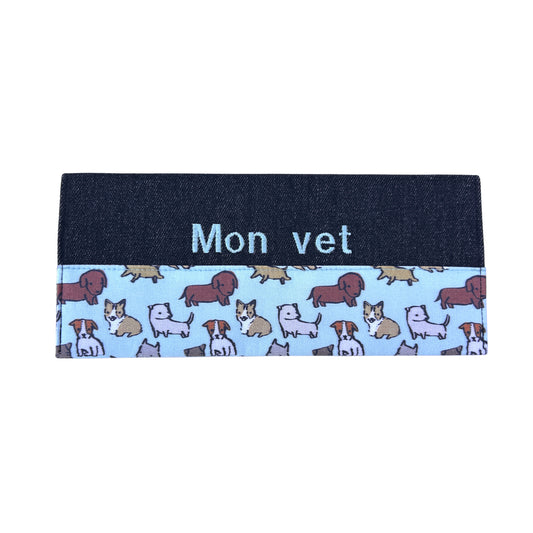 Protège carnet de vaccination Lolikö Chien bleu