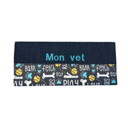 Protège carnet de vaccination Lolikö Love bleu