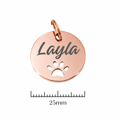 Personalized round medal