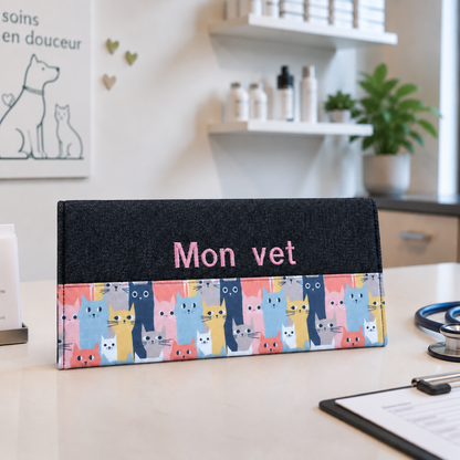 Protège carnet de vaccination Lolikö Chat multi