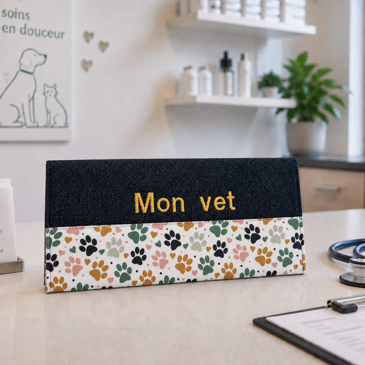 Lolikö Blue Dog Vaccination Record Book Cover