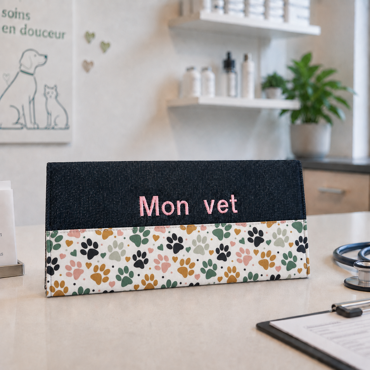 Lolikö Blue Dog Vaccination Record Book Cover