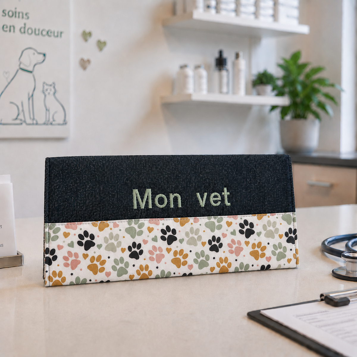 Lolikö Blue Dog Vaccination Record Book Cover