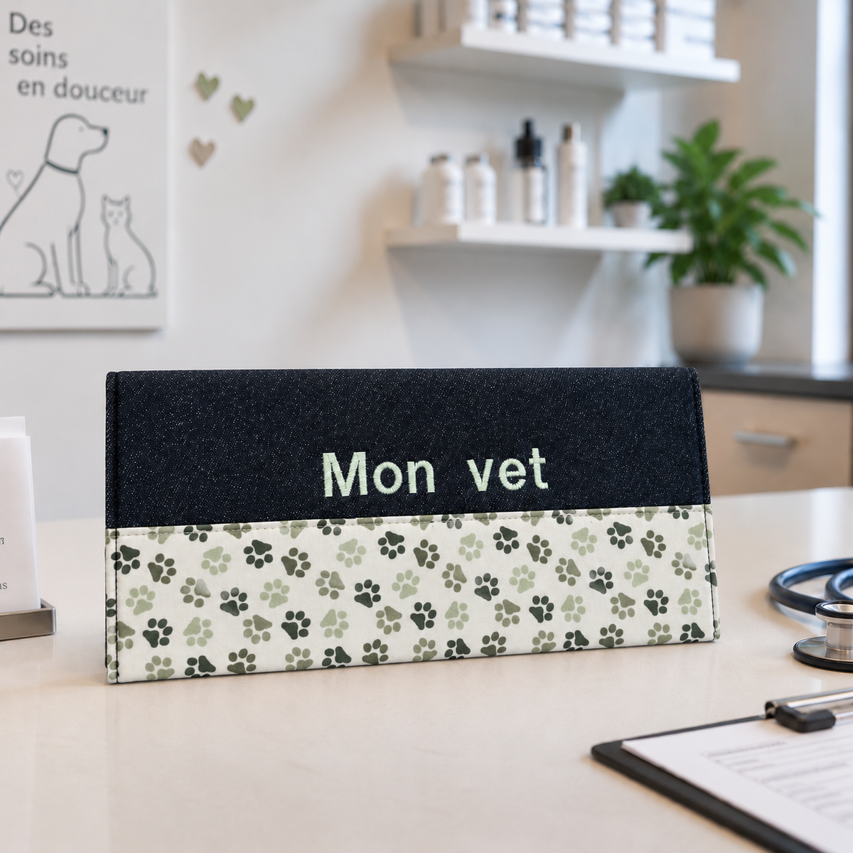 Lolikö Green Paws Vaccination Record Book Cover