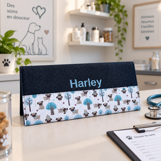 Lolikö Pug vaccination card protector