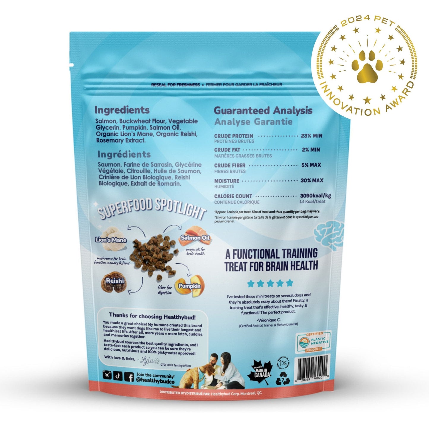 Mini Gâteries d'Entraînement (Saumon Sauvage)